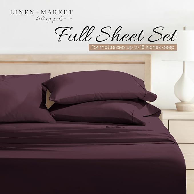 Linen Market Brushed Microfiber Full Sheet Set 4 Piece – Oeko-TEX Certified - Image 5
