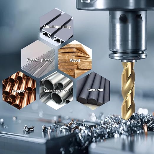 BeHappy 13Pcs Cobalt Drill Bit Set, M35 HSS, 135 Degree Tip, Twist Jobber Length - Image 3