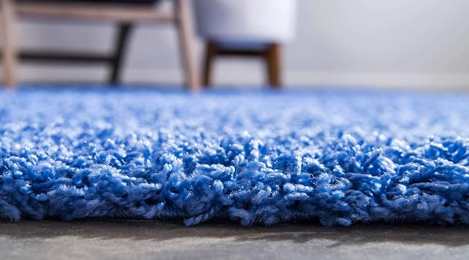 Unique Loom Solid Shag Collection Area Rug - Image 4