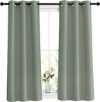 NICETOWN Short Blackout Sage Green Curtains & Drapes by NICETOWN