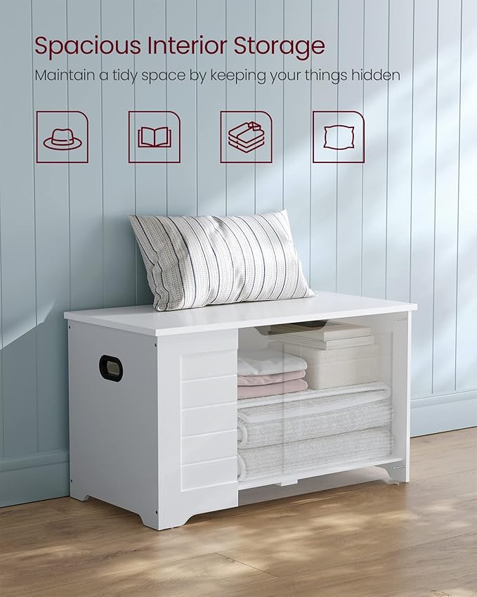VASAGLE Storage Chest, Storage Bench - Image 5