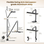 LIONVISON Desk Lamps for Home Office: 2 in 1 Eye-Caring Modern LED Desk Lamp - Image 9