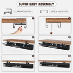 No Drill Under Desk Cable Management Tray, Nonkky Cable Management Under Desk - Image 8