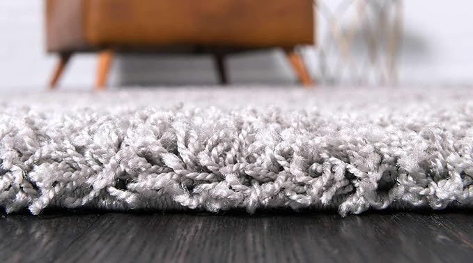 Unique Loom Solid Shag Collection Area Rug - Image 4