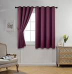 MIUCO Room Darkening Grommet Blackout Curtains - Image 2