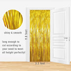 GOER 3.2 ft x 9.8 ft Metallic Tinsel Foil Fringe Curtains Party Photo Backdrop - Image 3