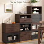 Stackable Storage Drawers, Wood Stackable Closet Organizer Modern Large - Image 8