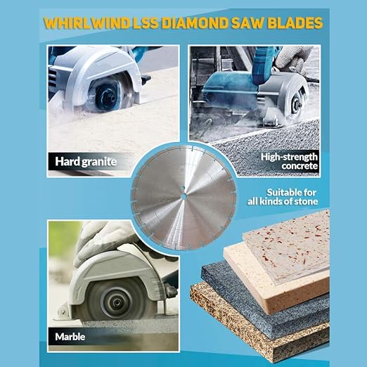 LSS 14 Inch Diamond Saw Blade, Dry or Wet Cutting Concrete Saw Blades - Image 7