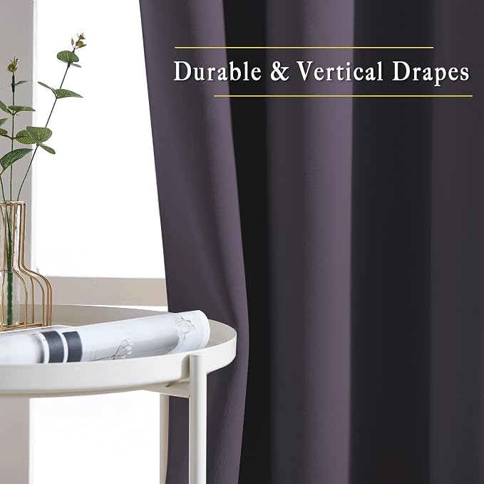 NICETOWN Blackout Room Divider Curtains 118 inches Long, Grommet Thermal Window - Image 5