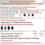 Dual Phone Magnetic Wireless Charging Station - Image 3
