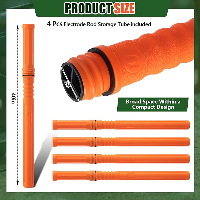 Tandefio 4 Pcs Welding Rod Storage Tube 40 Inch Tig Rod Storage Canisters - Image 2