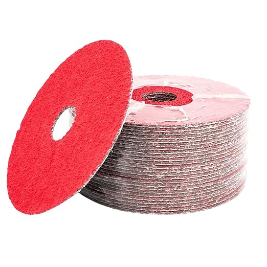 VSM 50-Pack - 4-1/2 inch 80 Grit - Ceramic Resin Fiber Discs by VSMAbrasivesCo
