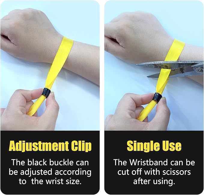 100 Pcs Cloth Wristbands, Disposable - Image 4