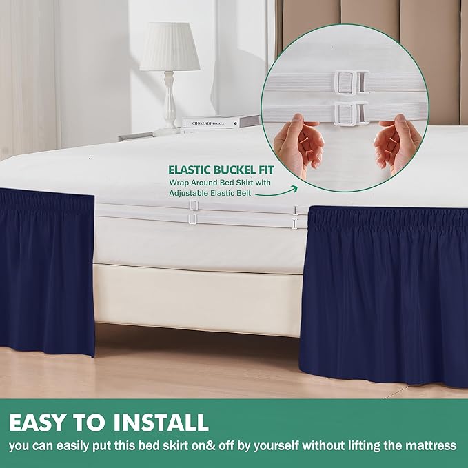 Biscaynebay Wrap Around Bed Skirts - Image 3