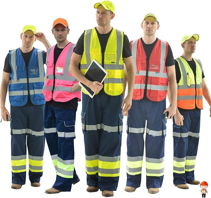 A-SAFETY Pink Safety Vests for Women, Working Safety Vest - Image 8