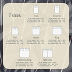 LuxClub 4 PC Full Sheet Set, Deep Pockets Wrinkle Free Cooling Bed Sheets Hotel - Image 7