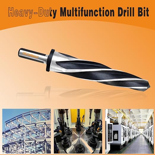 1-3/16" Reamer Drill Bit for Metal, M2 HSS Taper Reamer for Steel, Plastic to - Image 4