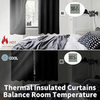 BGment Thermal Insulated 100% Blackout Curtains - Image 4