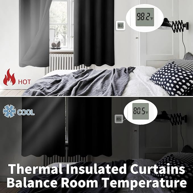 BGment Thermal Insulated 100% Blackout Curtains - Image 4