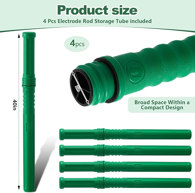 Tandefio 4 Pcs Welding Rod Storage Tube 40 Inch Tig Rod Storage Canisters - Image 2