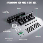 2 Pack Under Desk Cable Management Tray, 16.5" L x 4.7" W x 4.3" H, Wire - Image 5