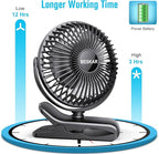 BESKAR Portable Clip on Fan Rechargeable, 4 Speeds Small Battery Operated Fan - Image 6
