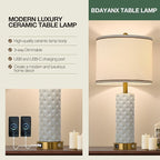 Set of 2 Table Lamp for Living Room Bedroom Farmhouse - Image 4