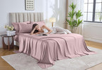 Pure Bamboo Twin Sheets, Genuine 100% Organic Viscose Derived from Bamboo Bed - Image 2