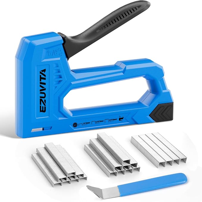 Light Duty Staple Gun for Wood, 3/8 inch and Staple Remover, Stapler Gun for by Unknown