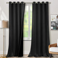 BGment Black Blackout Curtains 95 Inches Long 2 Panels Set by BGment