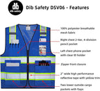 Dib Safety Reflective Mesh Vest High Visibility Two Tone - Image 5