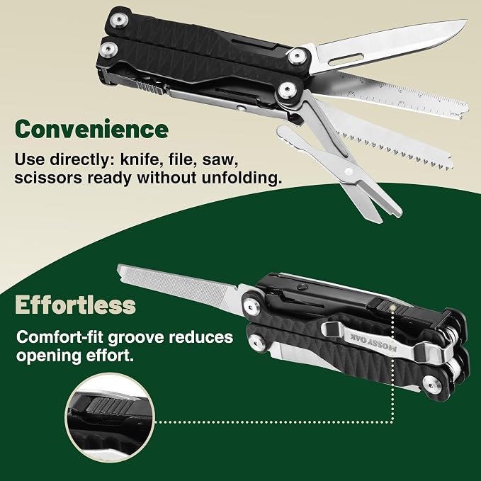 MOSSY OAK Multitool, 17-in-1 MultiTool Pliers - Image 4