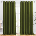 NICETOWN Room Darkening 118 inch Long Curtains, Grommet Thermal Drapes Weighted by NICETOWN