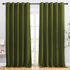 NICETOWN Room Darkening 118 inch Long Curtains, Grommet Thermal Drapes Weighted by NICETOWN