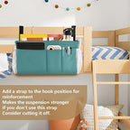 KOPIRIT Navy Teal Bedside Caddy Storage Bag Bedside Organizer - Image 6