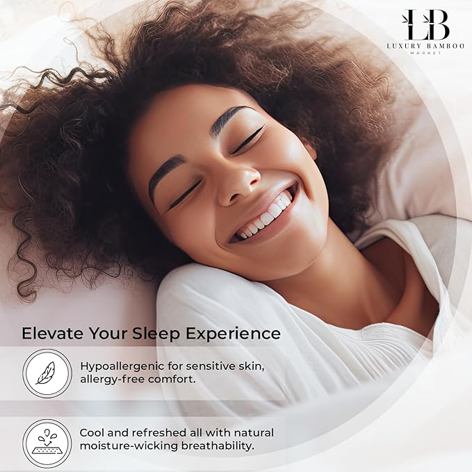 Luxury Bamboo Market | King Size Bed Sheet Set | 100% Viscose Made from Bamboo - Image 7