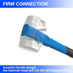 Real Steel Rubber Mallet Hammer 16 OZ White Rubber Hammer - Image 3