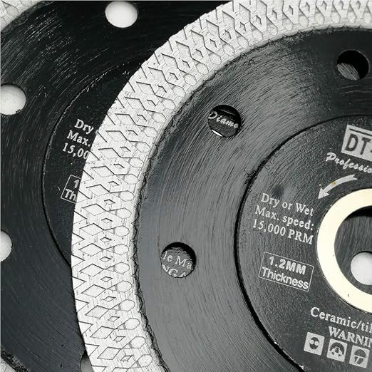 DT-DIATOOL Diamond Tile Blade 4 Inch 2pcs Diamond Turbo X Mesh Rim Segement - Image 4