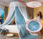 VETHIN Princess Bed Canopy for Girls, Bed Canopy Curtain- Double Layer Sheer - Image 2