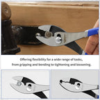 KAIHAOWIN Slip-Joint Pliers 8"& 10" Set of 2, Large Pliers Cr-V Heavy Duty - Image 4