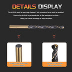 Drill Bit, 6.2mm Cutting Diameter, 4341 HSS Gold and Black 118° Cutting Angle - Image 3
