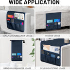 WETRBWEH TV Remote Control Holder Couch Caddy, Non-slip Bedside Caddy Organizer - Image 3