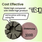 Diamond Floor Polishing Pucks for Terrazzo, Concrete Floor, 3 Inch 15mm Resin - Image 2