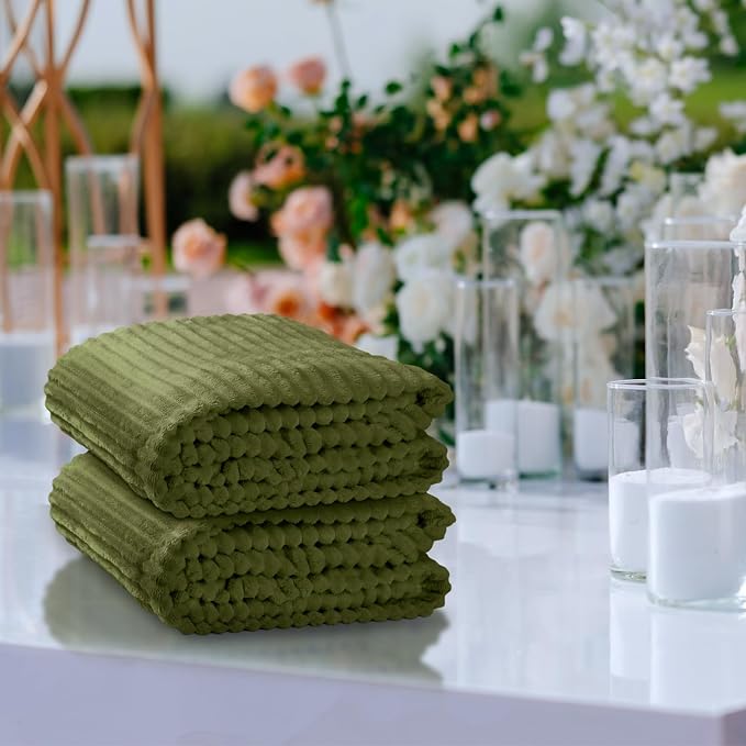 Buryeah 12 Pcs Flannel Throw Blanket Bulk 50 x 60 in Sleepover Blanket Outdoor - Image 6