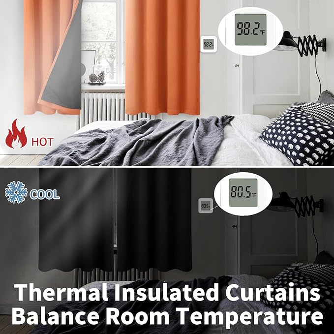 BGment Short 100% Blackout Curtains - Image 4