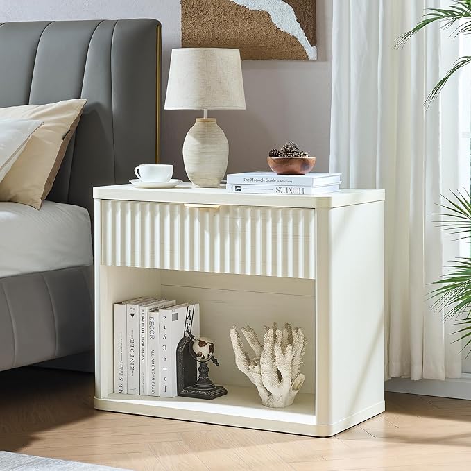 LEYAOYAO 31" Wide Fluted Nightstand - Image 3