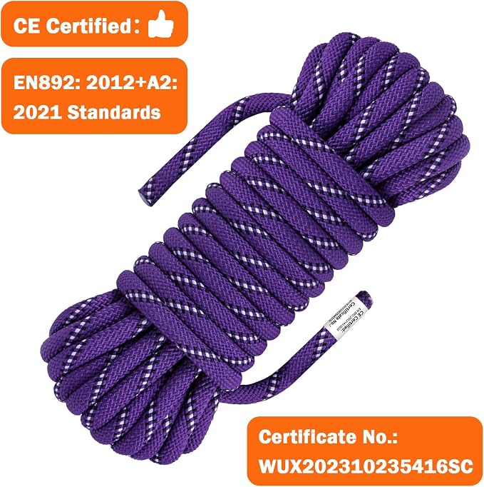 AOLEBA 10.5 mm Static Climbing Rope 10M 20M 30M 50M 70M Outdoor Rock Climbing - Image 2
