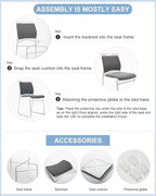 20 Stacking Chairs Stackable for Waiting Room, Office Home Guest Chair - Image 6