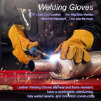 Welding Accessories, Chipping Hammer, Leather Welding Gloves 13.5", Soapstone - Image 3