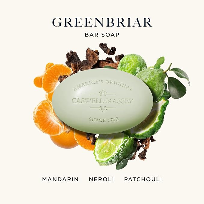 Caswell-Massey Greenbriar Natural Bar Soap - Image 2